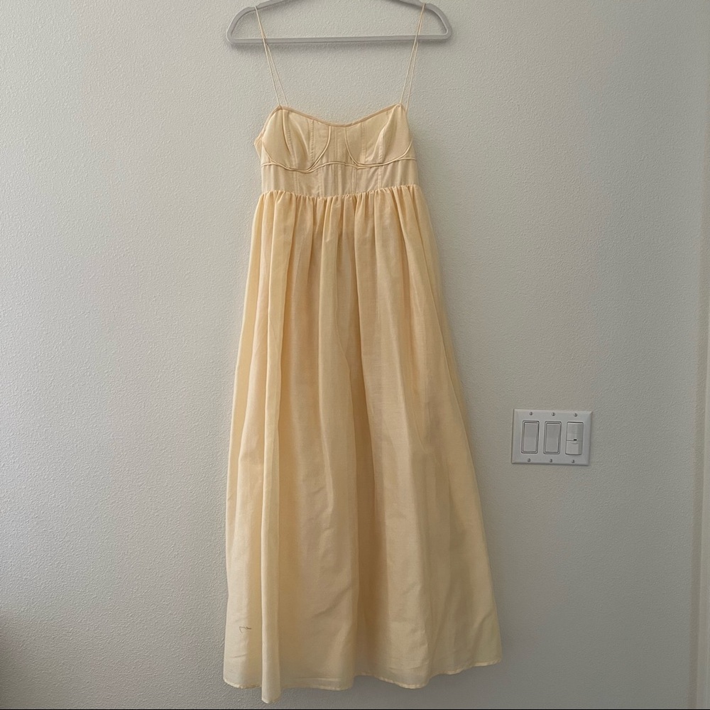Mariza Corset Cotton & Silk Gown - Picture 5 of 10